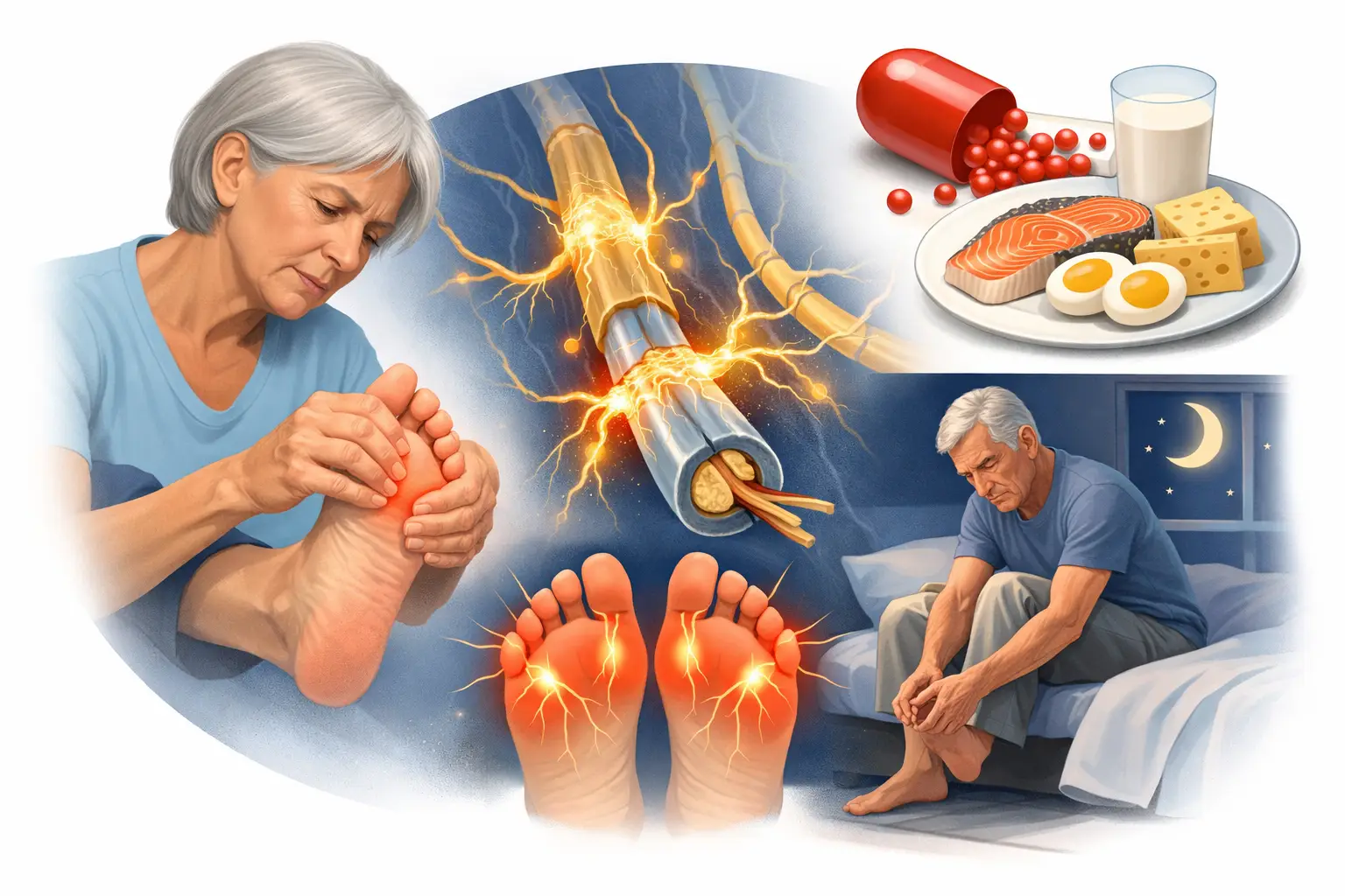 B12 deficiency neuropathy in older adults