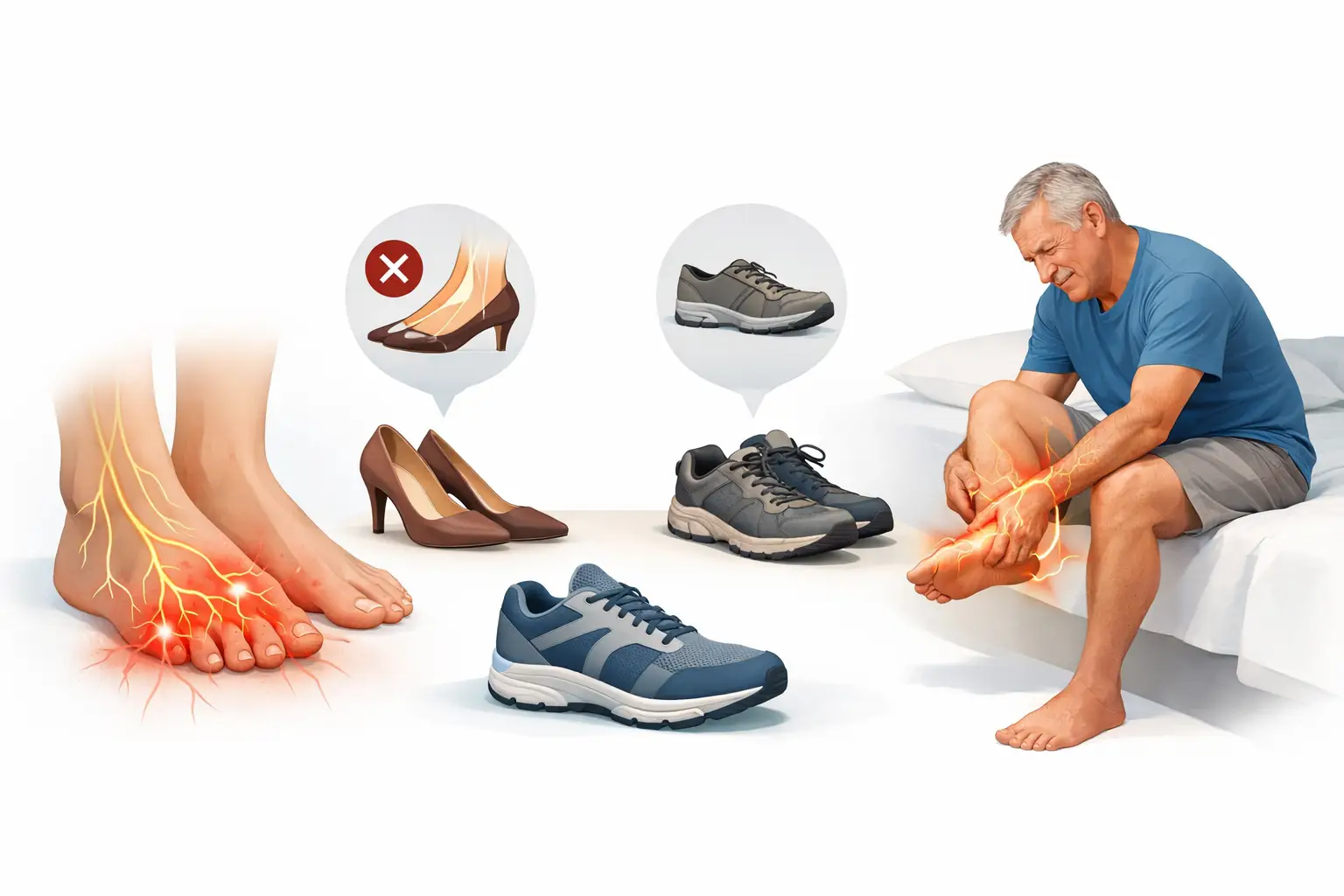 Footwear for Peripheral Neuropathy: What to Avoid