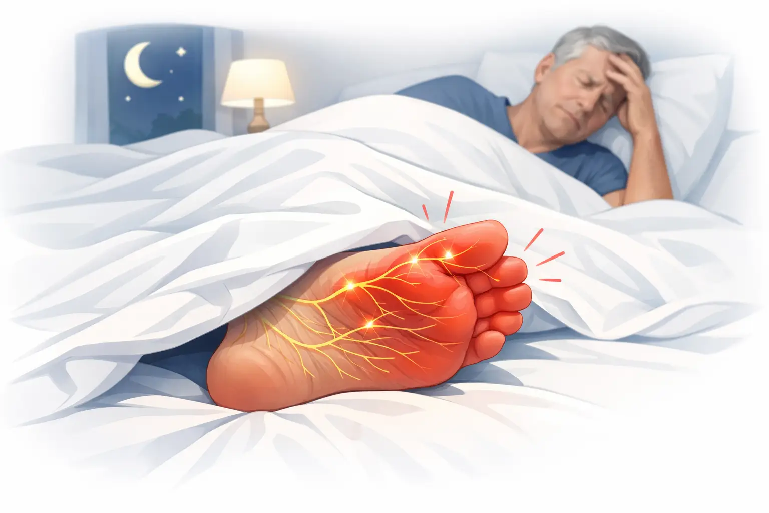 Why Do Bedsheets Hurt My Feet at Night?