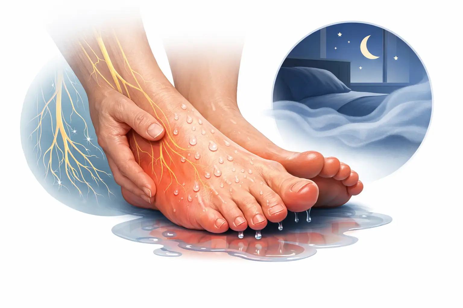 Why Do My Feet Feel Wet When They Are Dry?